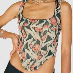Miaou Cambell Art Floral Corset (M)